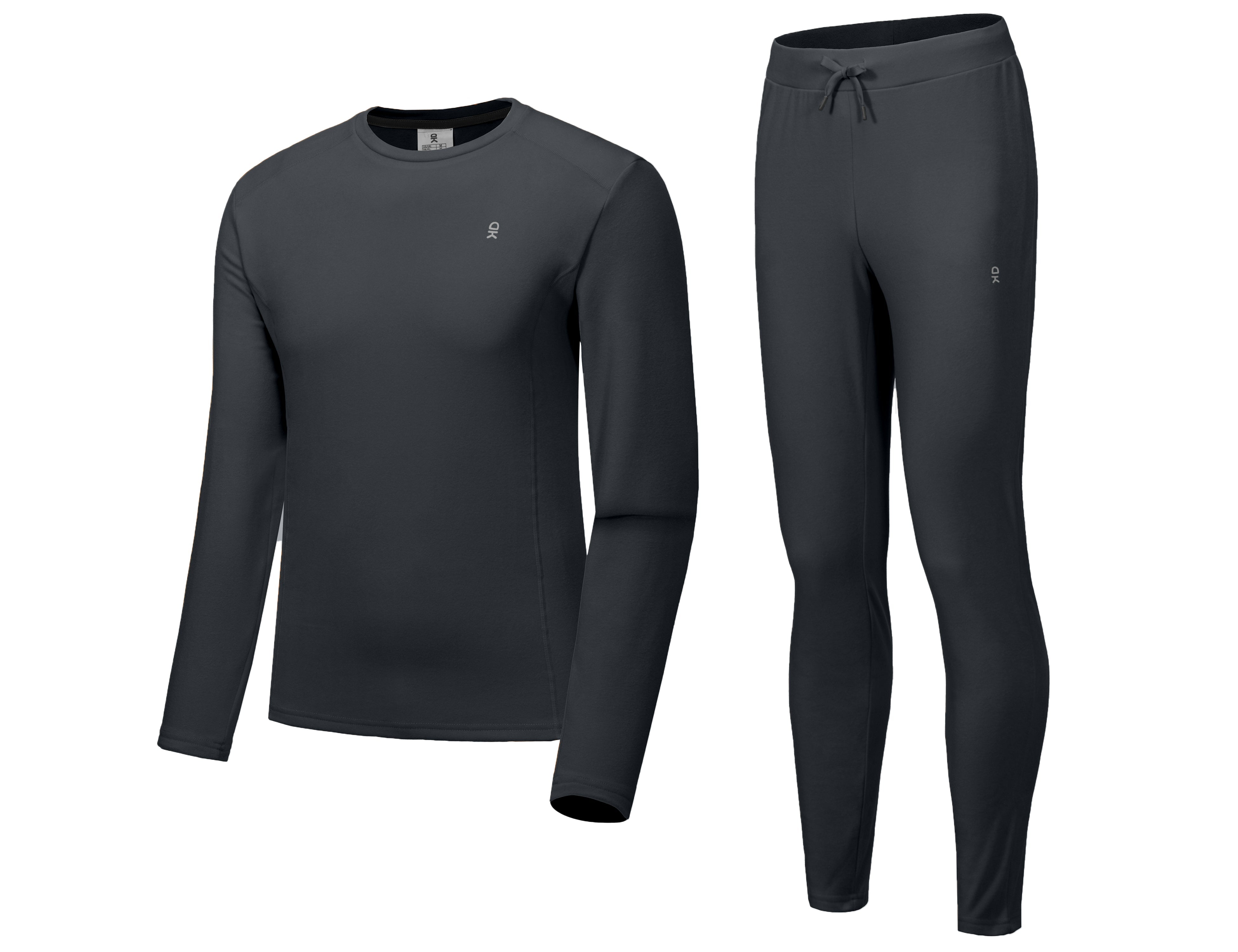 Mens Fleece Lined Thermals Underwear Base Layer Set Cold Weather