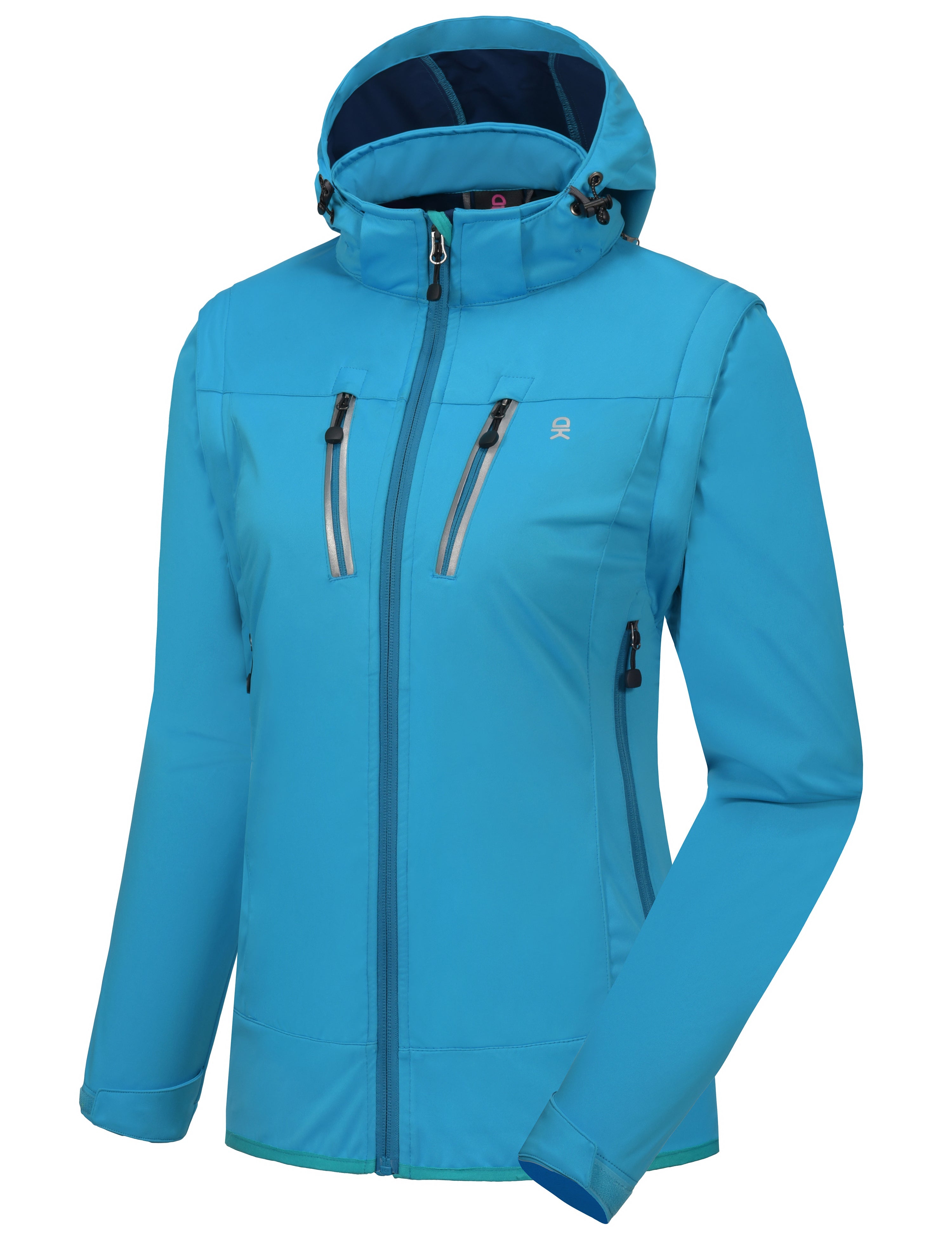 Women's Lightweight Softshell Hiking Jacket with Detachable Sleeves an –  Little Donkey Andy