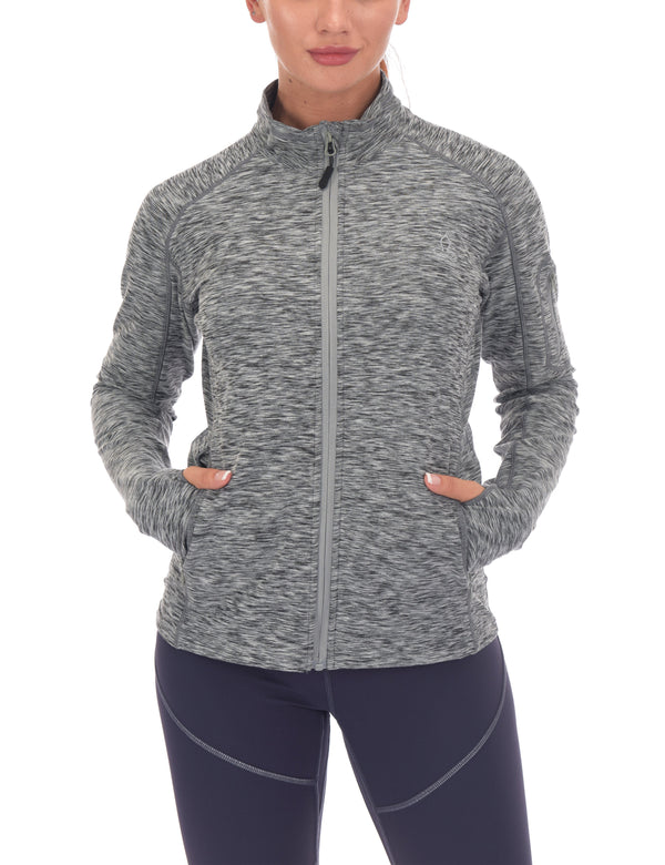 Women's Full Zip Running Sport Track Jacket