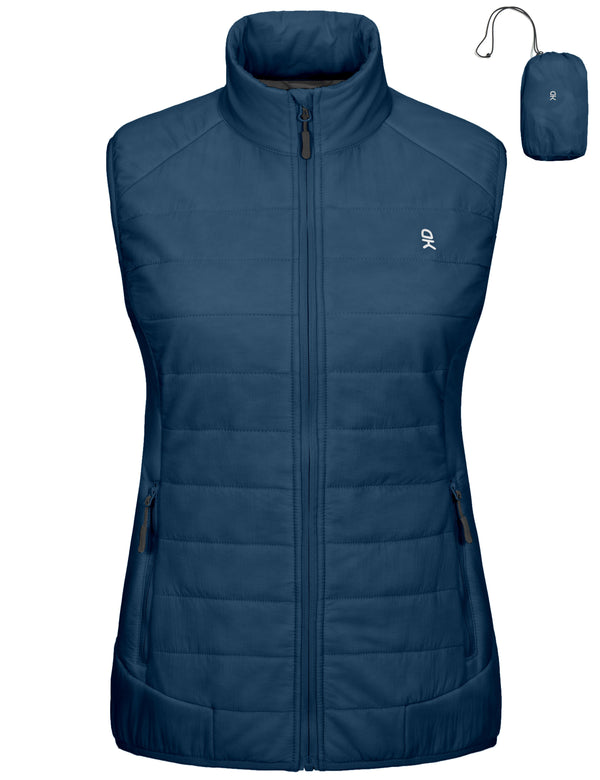 Women????¡ìo??¡ì?¡ìs Lightweight Puffer Vest, for Hiking Ski Walking MP-US-DK