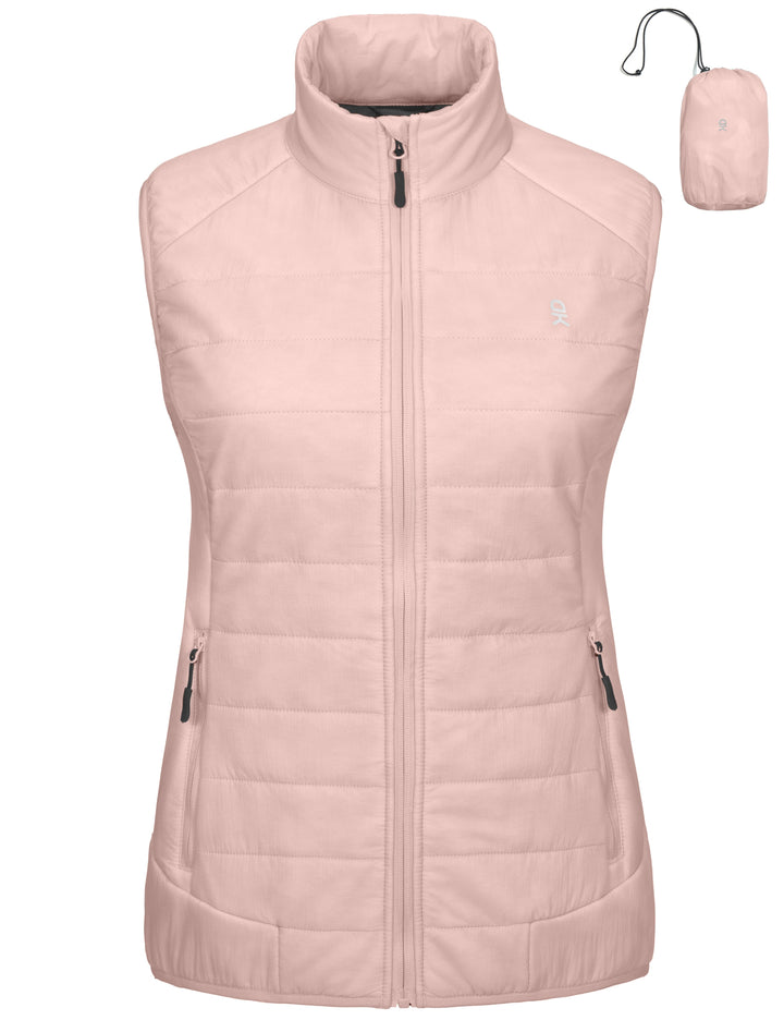 Women¡¯s Lightweight Puffer Vest, for Hiking Ski Walking MP-US-DK