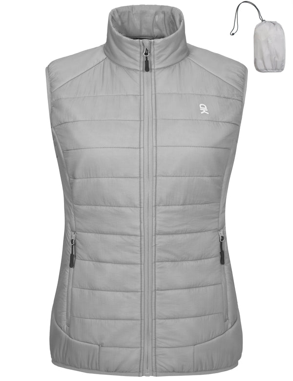 Women????¡ìo??¡ì?¡ìs Lightweight Puffer Vest, for Hiking Ski Walking MP-US-DK