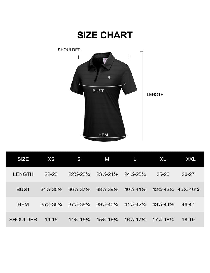 Women's Ultra-Breathable UPF 50 Golf Polo Shirts MP-US-DK