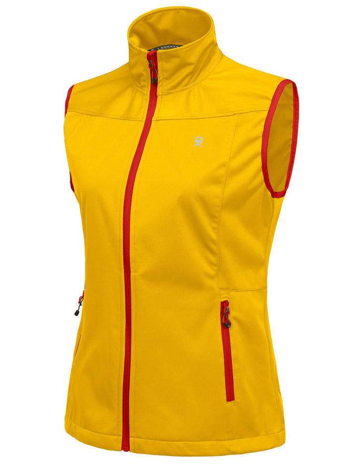 Women's Lightweight Softshell Vest, Windproof YZF US-DK