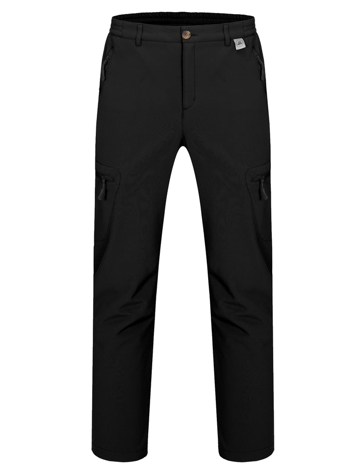 Men's Hiking Snow Pants, Fleece Lined Ski Pants MP-US-DK