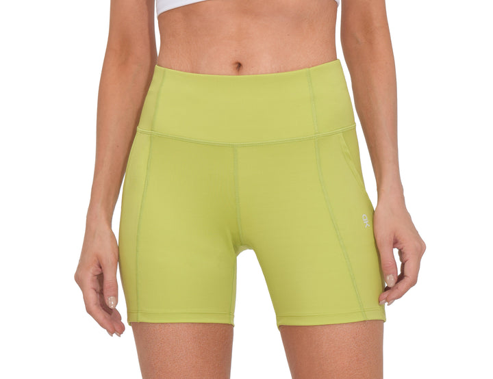 Women's 5 High Waist Workout Tummy Control Yoga Shorts MP-US-DK