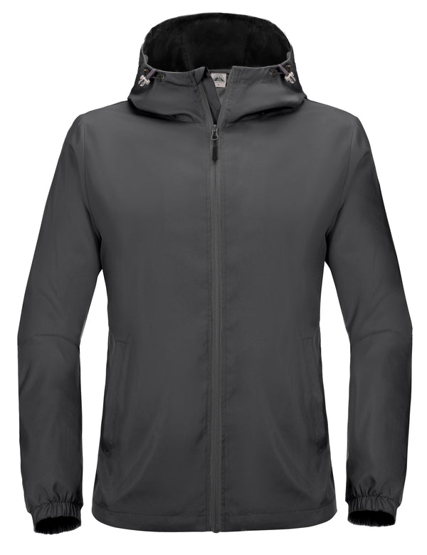 Men's Lightweight, Water-Resistant Windproof Hooded Golf Jacket MP-US-DK