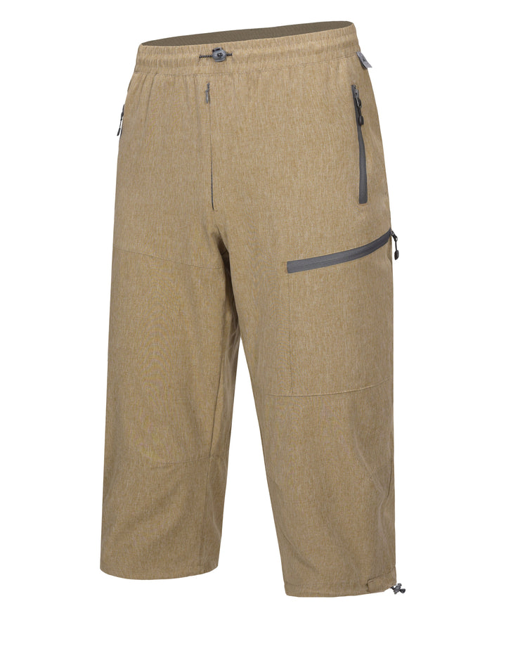 Mens Hiking Pants Quick Dry 3/4 Pants Capri Shorts for Travel Casual MP-US-DK