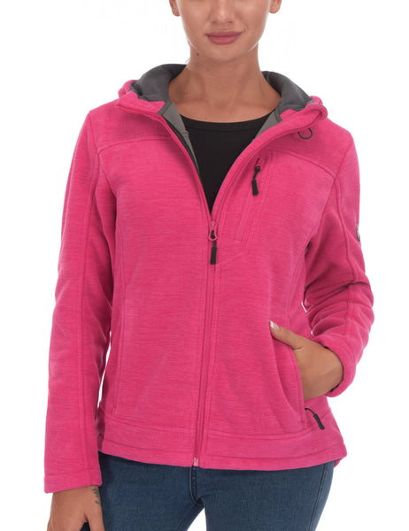 Women's Hooded Polar Fleece Hiking Jackets – Little Donkey Andy