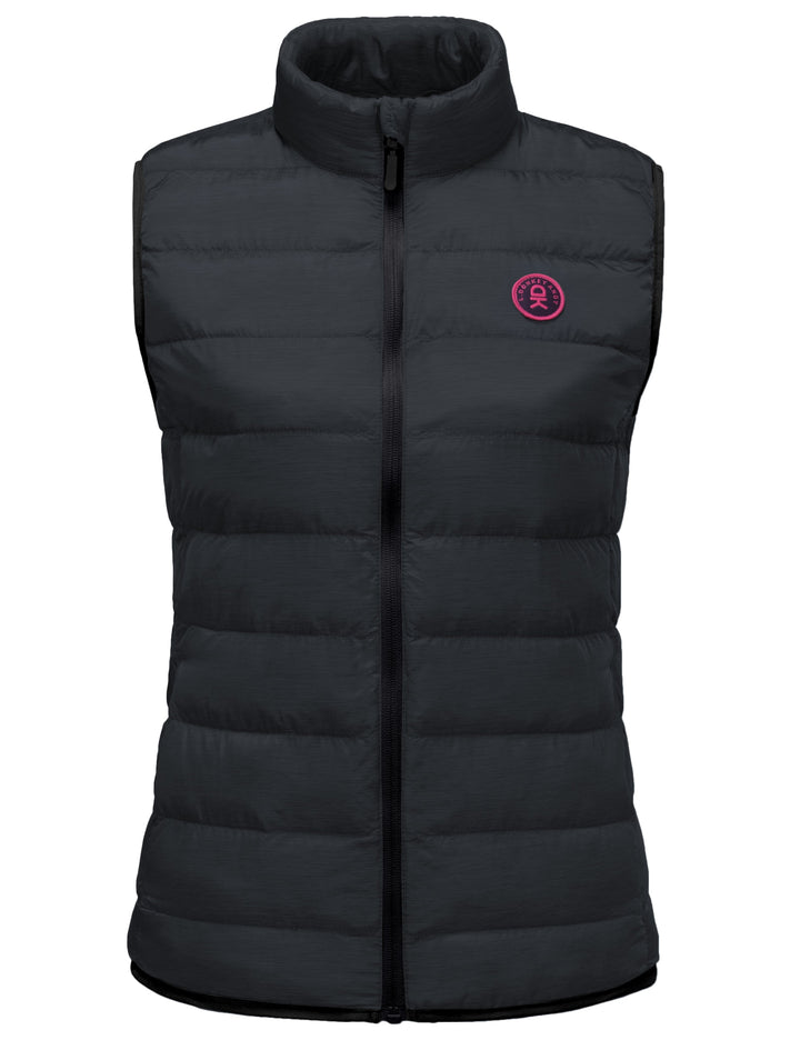 Women's Lightweight Puffer Vest Winter Warm Sleeveless Jacket for Casual Travel Golf Hiking YZF US-DK