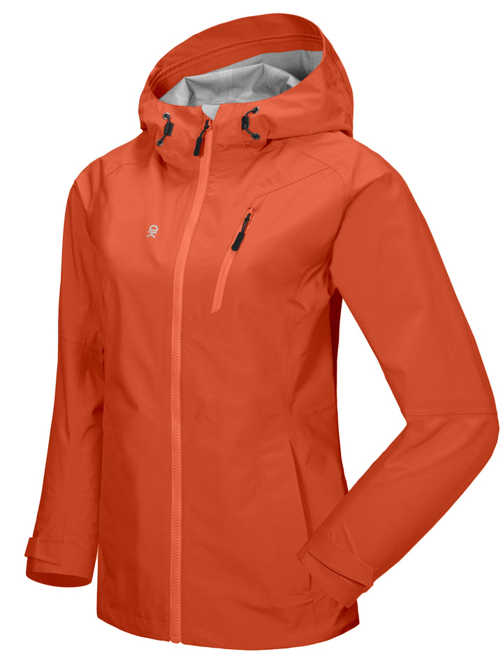 Women's Lightweight Waterproof Hiking Rain Jacket YZF US-DK