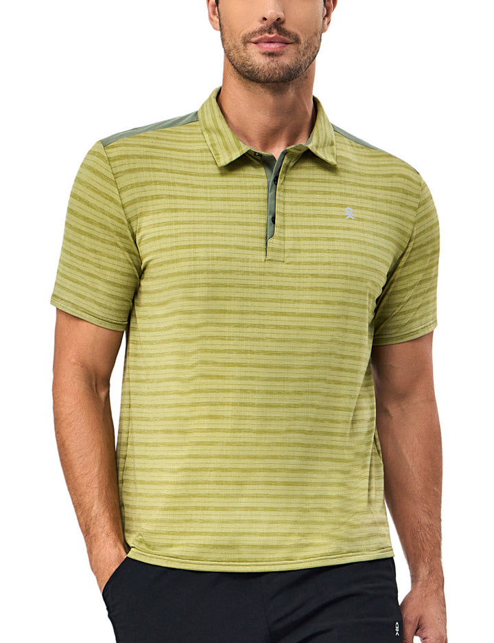 Men's Golf Short Sleeve Polo Shirt with Quick Dry Stretch MP-US-DK
