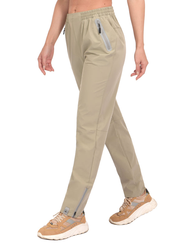 Women's UPF 50+ Stretch PantsTrekking Zipper Pockets Mineral MP-US-DK