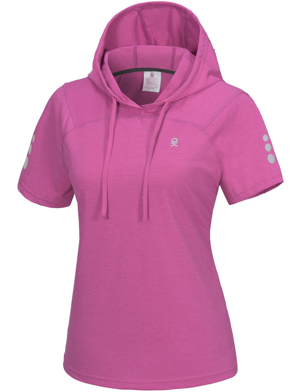 Women's Short Sleeve Quick Dry T-Shirt Stretch Basic Tops Tee MP-US-DK