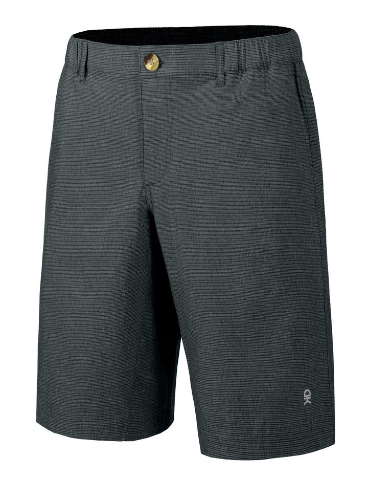Men's 12 Inch Inseam Bermuda Golf Shorts, Black / M