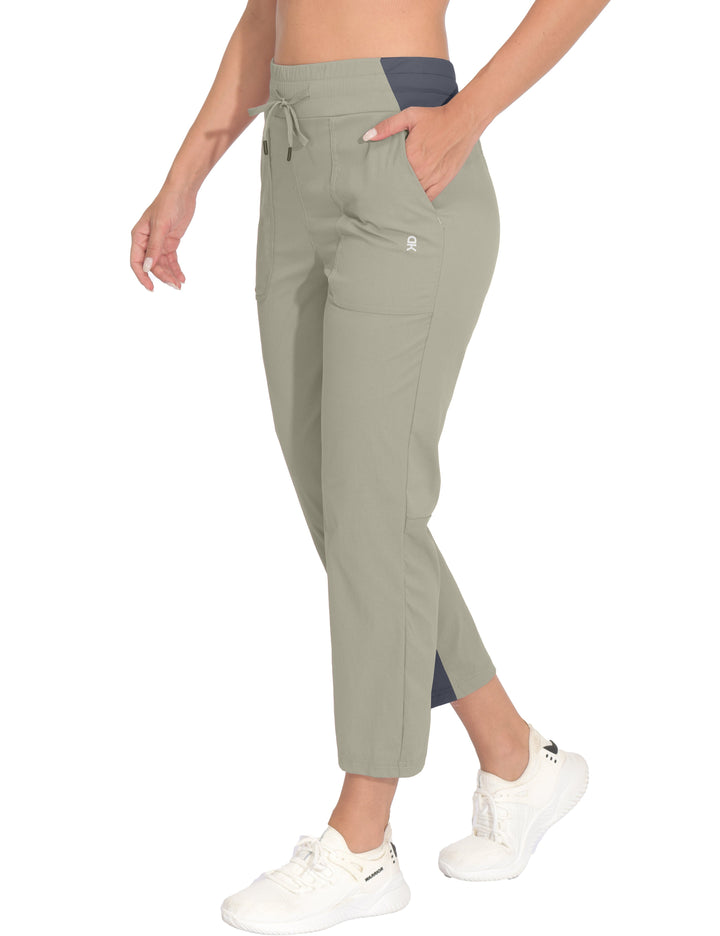 Women's Lightweight Capri Pants, Stretchy Quick Dry Golf Pants MP-US-DK
