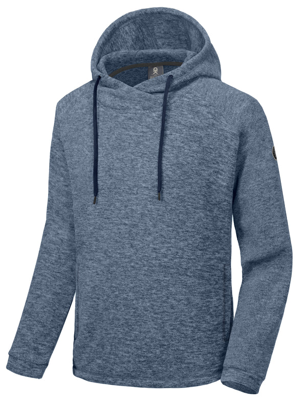 Men's Lightweight Polar Fleece Pullover Hoodies Warm Running Sweatshirts  Hiking Travel Coat YZF US-DK