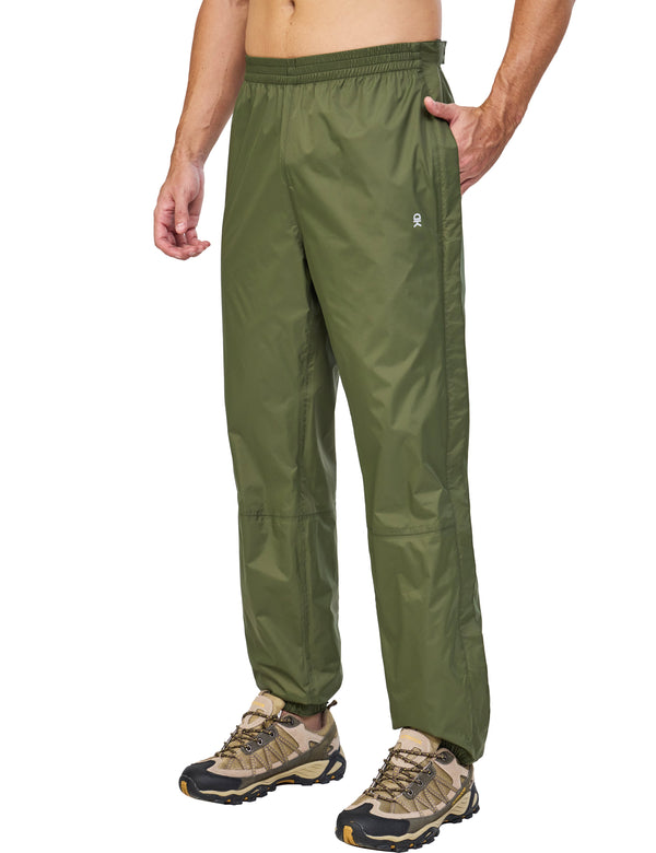 Men's Waterproof Lightweight Over Rain Pants for Hiking, Golf, Fishing MP-US-DK