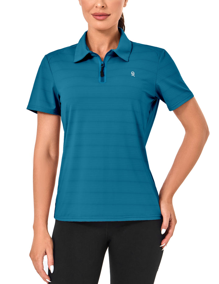 Women's Ultra-Breathable UPF 50 Golf Polo Shirts MP-US-DK