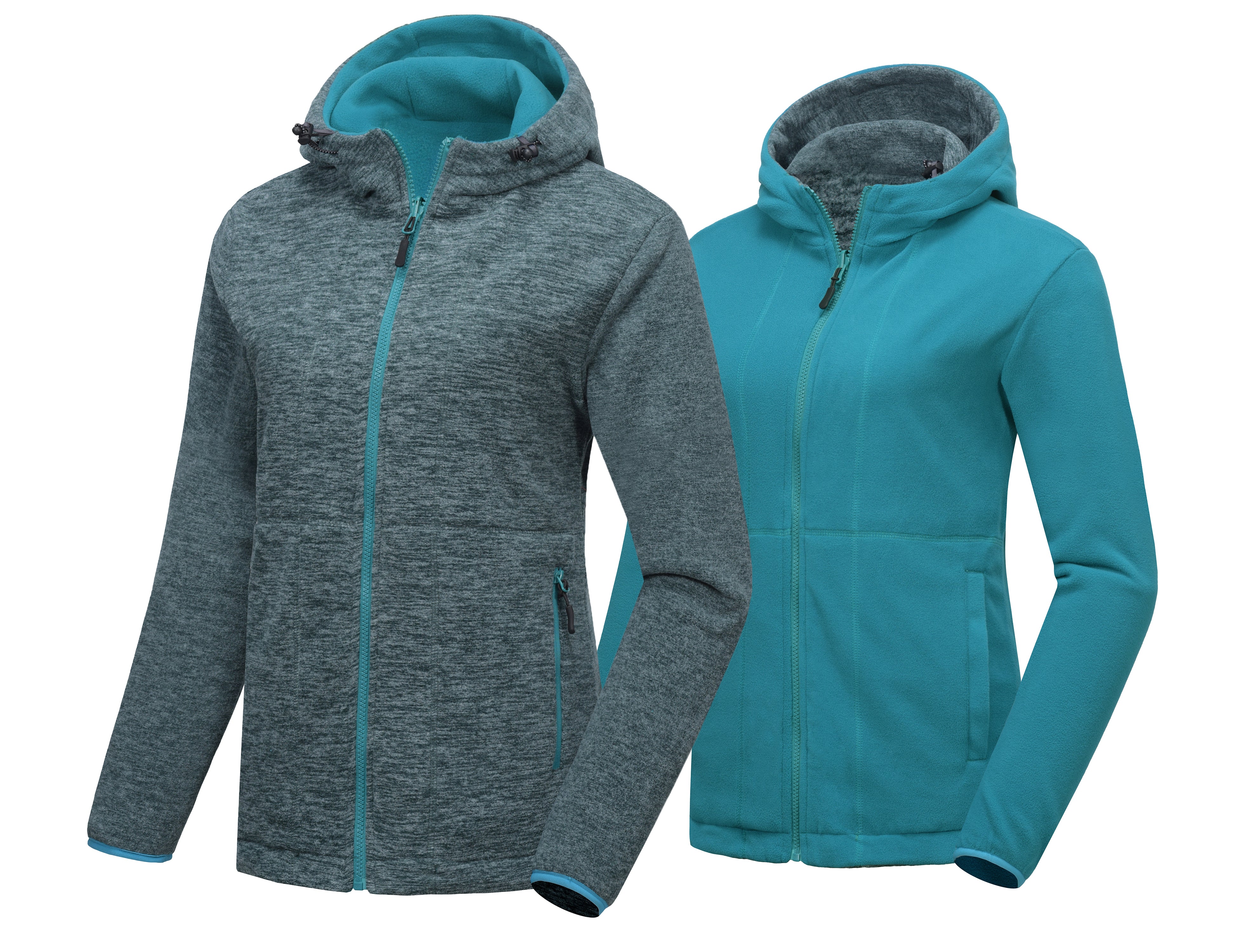 Women's reversible 2024 hooded jacket