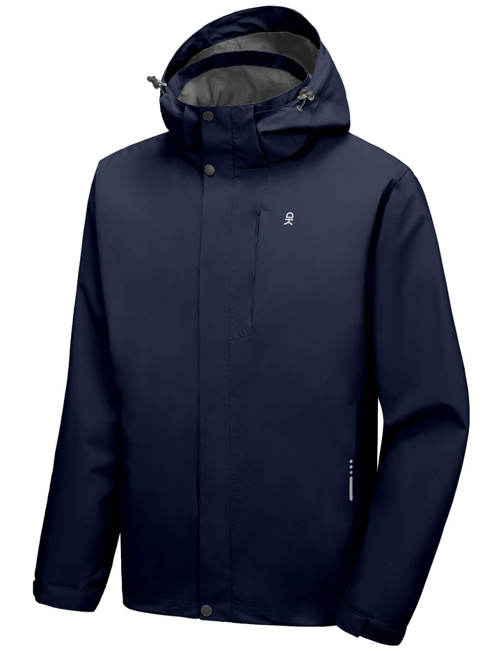 Men's Lightweight Hooded Raincoat Rain Shell for Travel Hiking Golf rain Jacket MP-US-DK