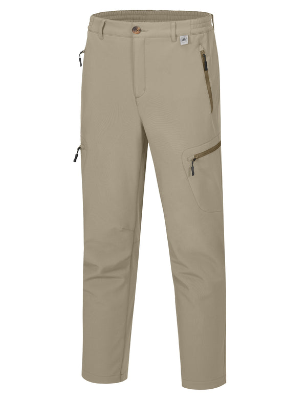 Men's Hiking Snow Pants, Fleece Lined Ski Pants MP-US-DK