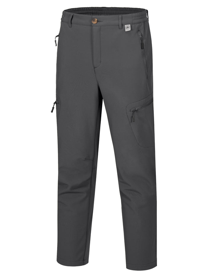 Men's Hiking Snow Pants, Fleece Lined Ski Pants MP-US-DK