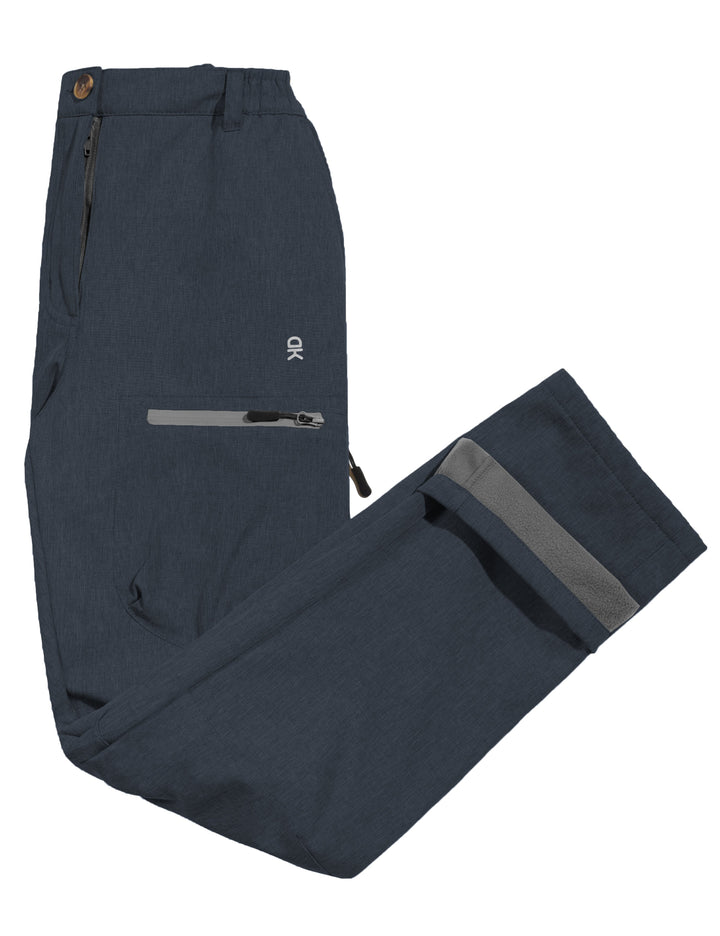 Women's Windproof Hiking Cargo Pants Fleece Lined Water Repellent Pants YZF US-DK