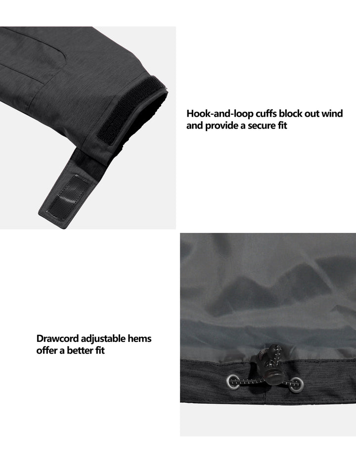 Women's Waterproof Rain Jacket Ski Outdoor Hiking Windbreaker Coat MP-US-DK