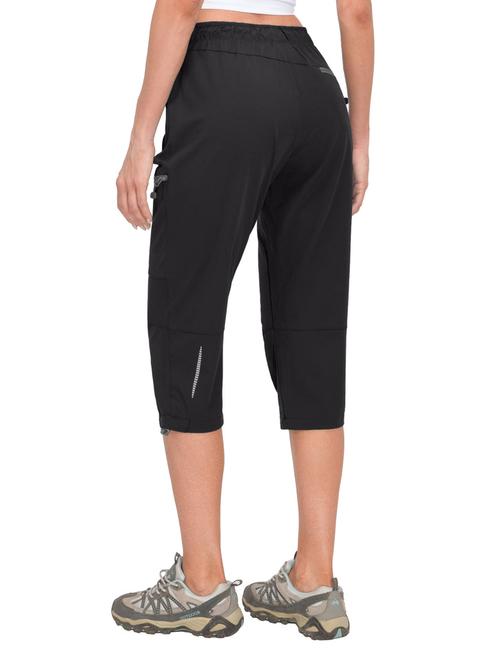 Women's Quick Dry Lightweight Travel Casual 3/4 Pants Capri Shorts