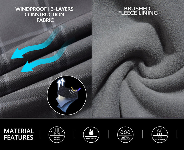 Women's Water Repellant Softshell Fleece Lined Ski Pants MP US-DK