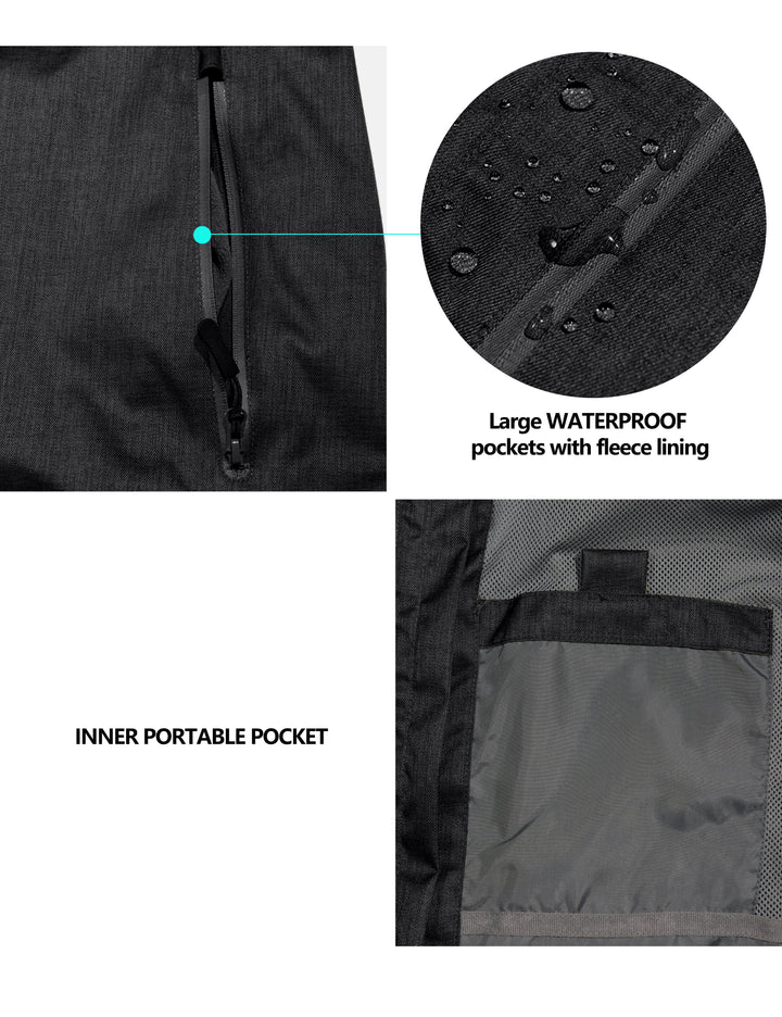 Men's Waterproof Rain Jacket Breathable Windbreaker Coat MP-US-DK
