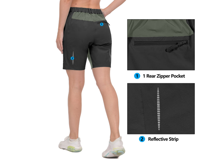Women's Stretch Quick Dry Athletic Shorts for Golf Travel Running MP-US-DK