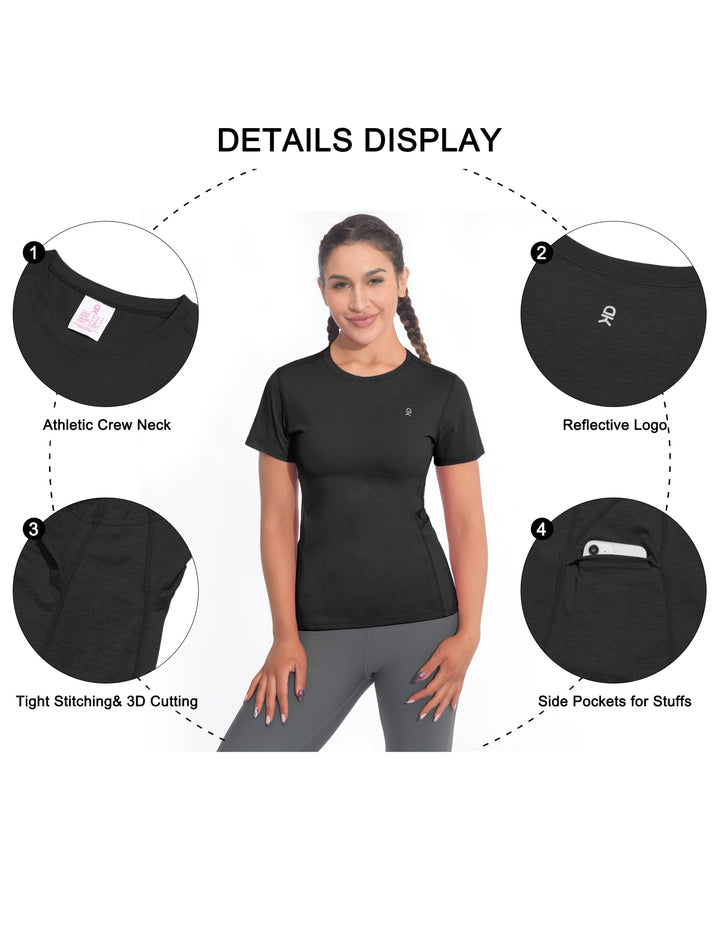 Women's Short Sleeve Quick Dry T-Shirt MP US-DK