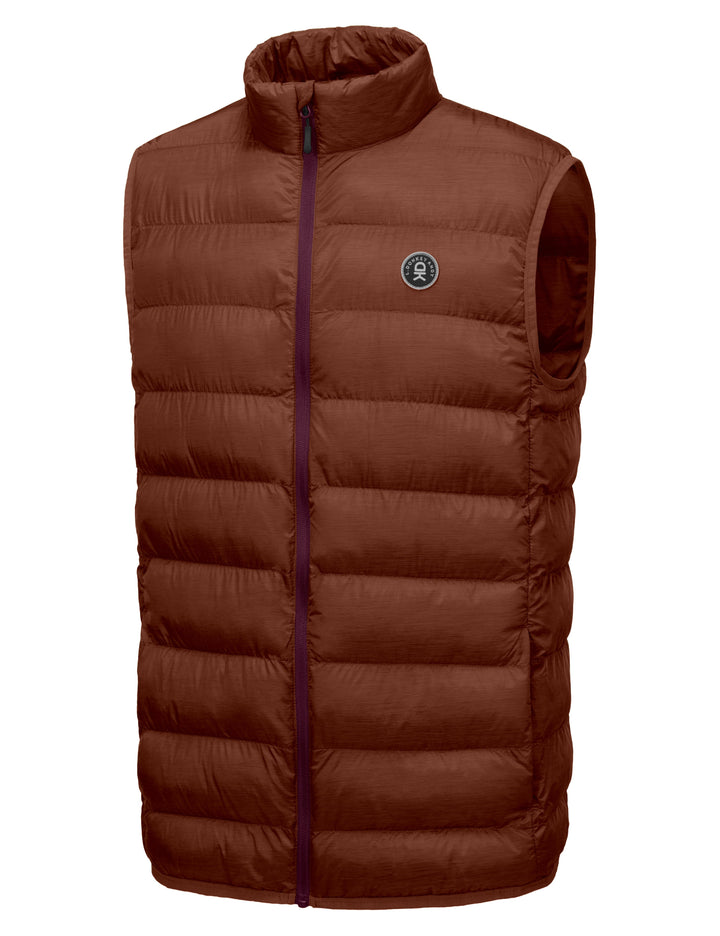 Men's  Warm Puffer Vest Thermal Golf Sleeveless Jacket for Outdoor Hiking Travel Casual YZF US-DK
