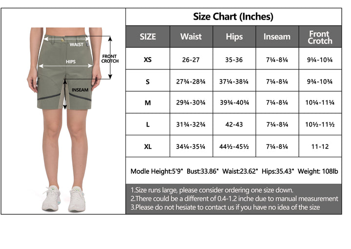 Women's Stretch Quick Dry Athletic Shorts for Golf Travel Running MP-US-DK