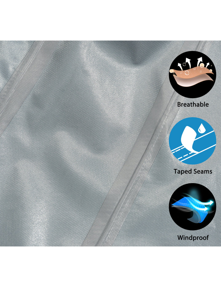 Men's Waterproof Rain Jacket Outdoor Hiking Rain Shell Coat MP-US-DK