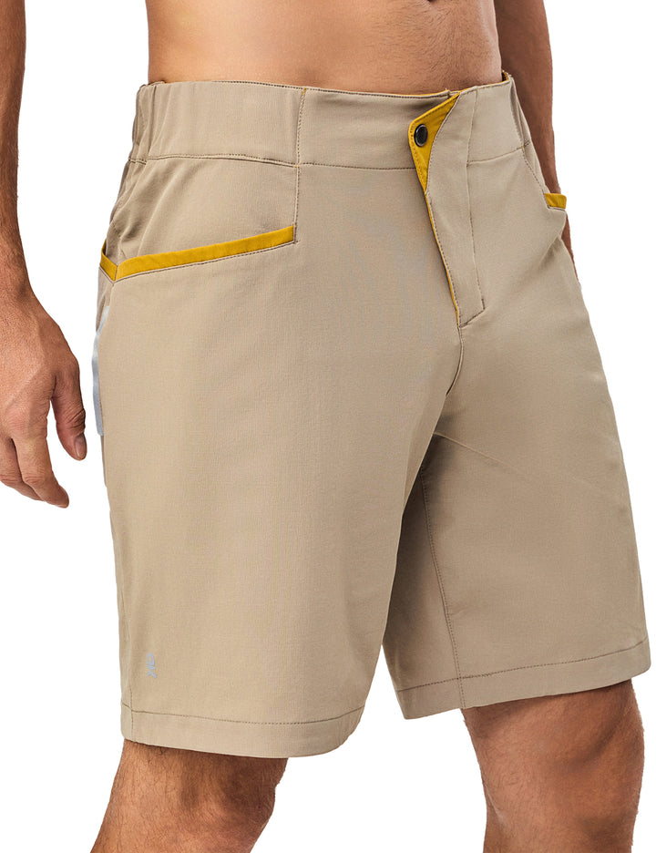 9 Inch Inseam Nylon Shorts for Men Stretch Quick Dry Shorts MP-US-DK