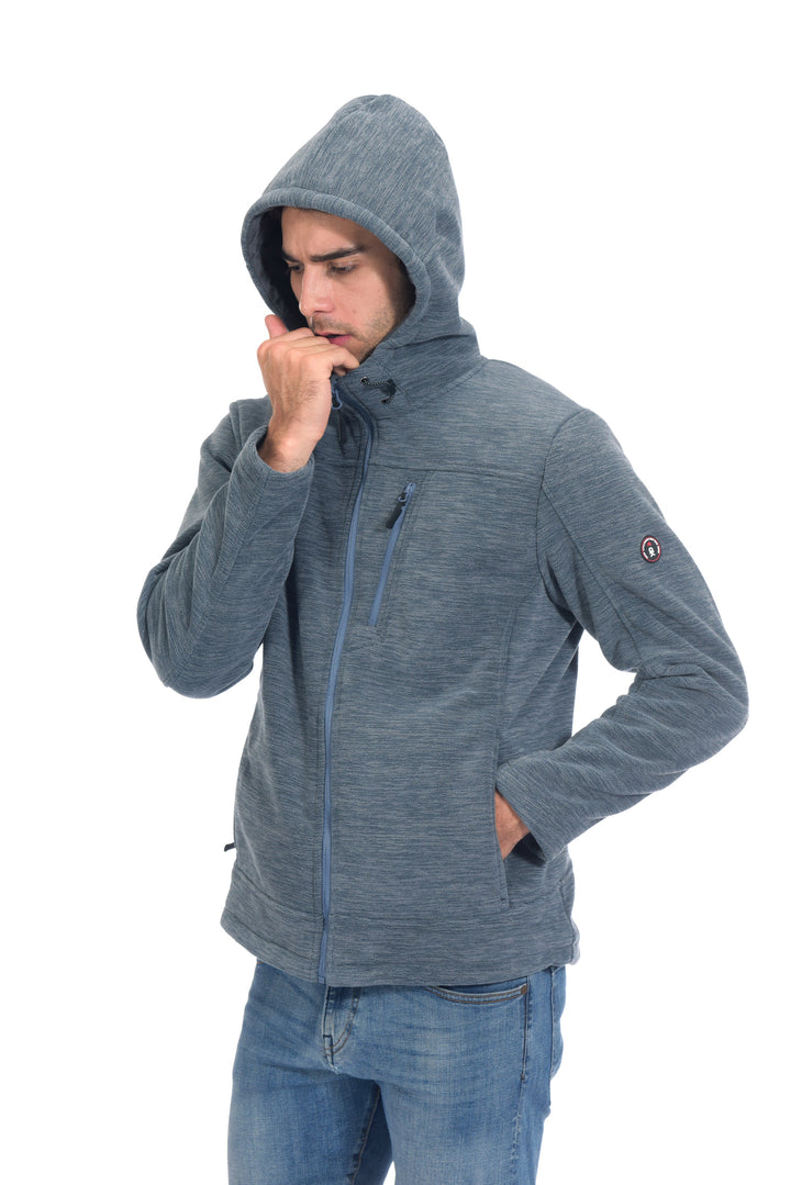 Men's Polar Warm Fleece Jackets for Hiking Travel YZF US-DK