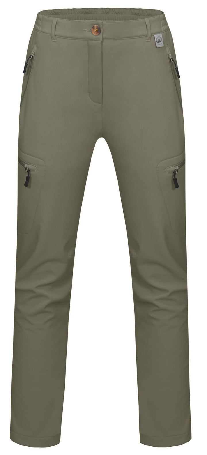 Softshell Fleece Lined Cargo Pants for Women Outdoor Tactical Trousers MP-US-DK