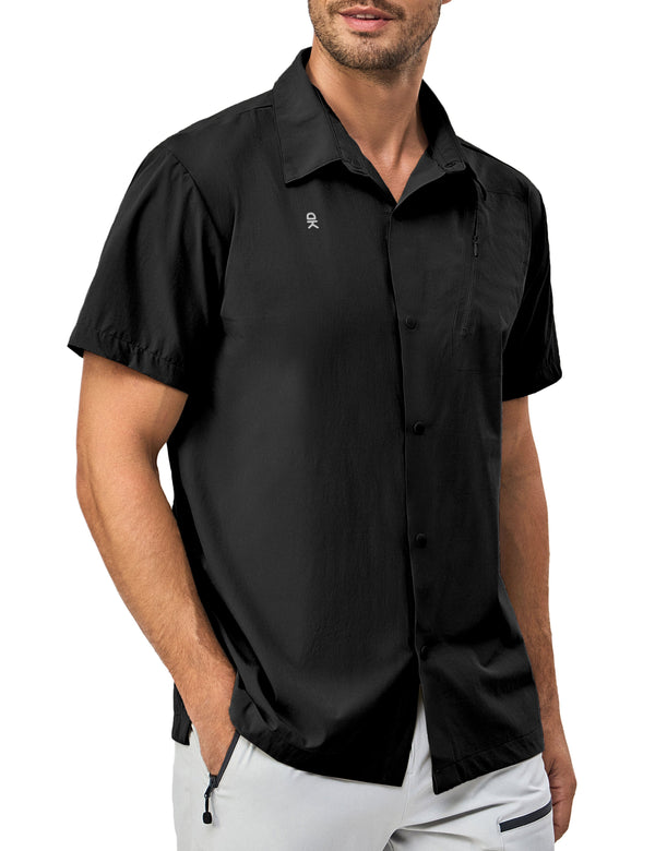 Men's Breathable UPF50 Relaxed Fit Shirts for Hiking Travel MP-US-DK