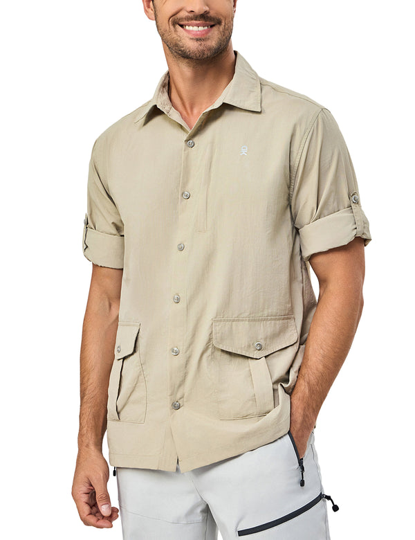 Men's Lightweight Long Sleeve Shirts for Hiking Travel Fishing