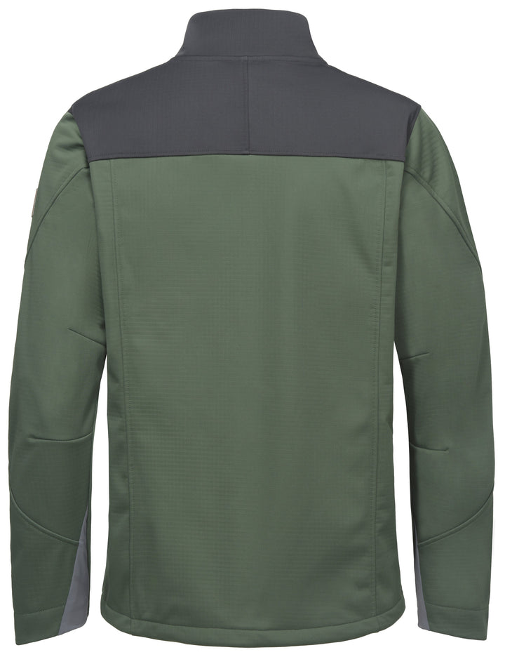 Men's Softshell Water Repellent Grid Fleece Lined Hiking Jacket MP US-DK