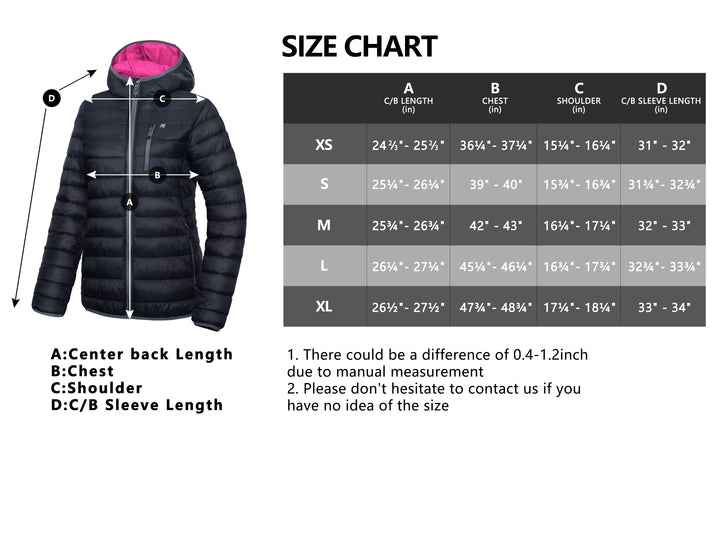 Women's Packable Lightweight Puffer Jacket YZF US-DK