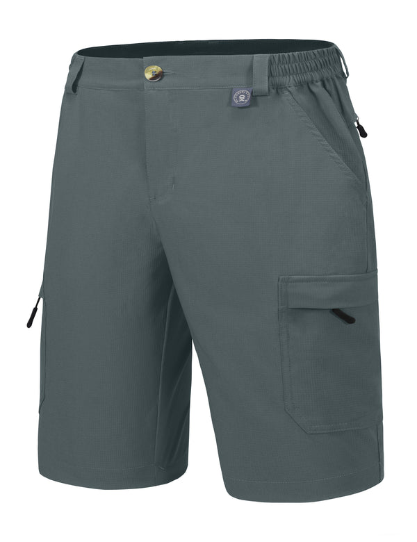 Men's 10 Inch UPF 50 Stretch Cargo Shorts YZF US-DK