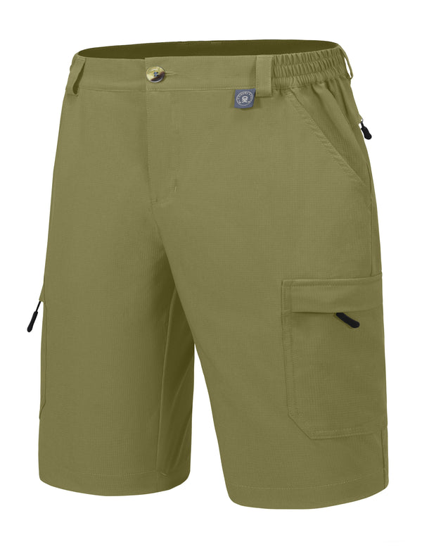 Men's 10 Inch UPF 50 Stretch Cargo Shorts YZF US-DK