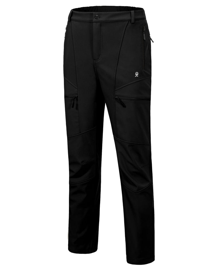 Men's Fleece Lined Ski Softshell Insulated Pants YZF US-DK