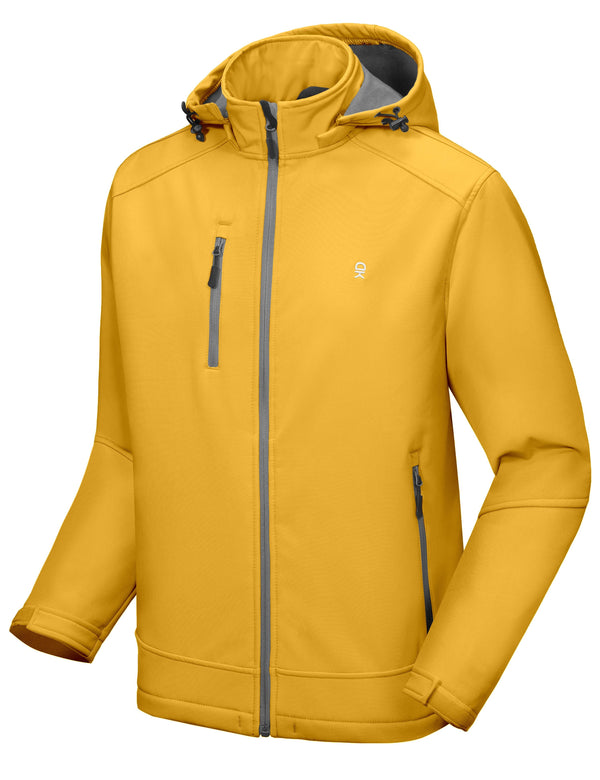 Men's Fleece Lined Softshell Jacket YZF US-DK