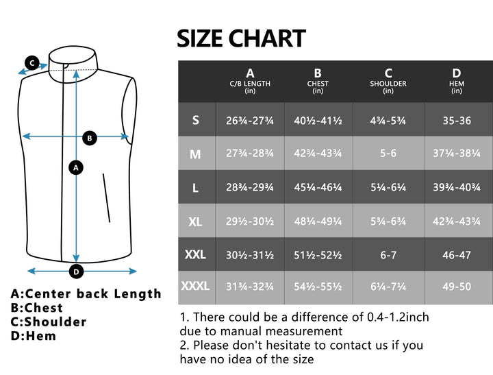 Men's Fleece Vest Full Zip Lightweight Vest YZF US-DK