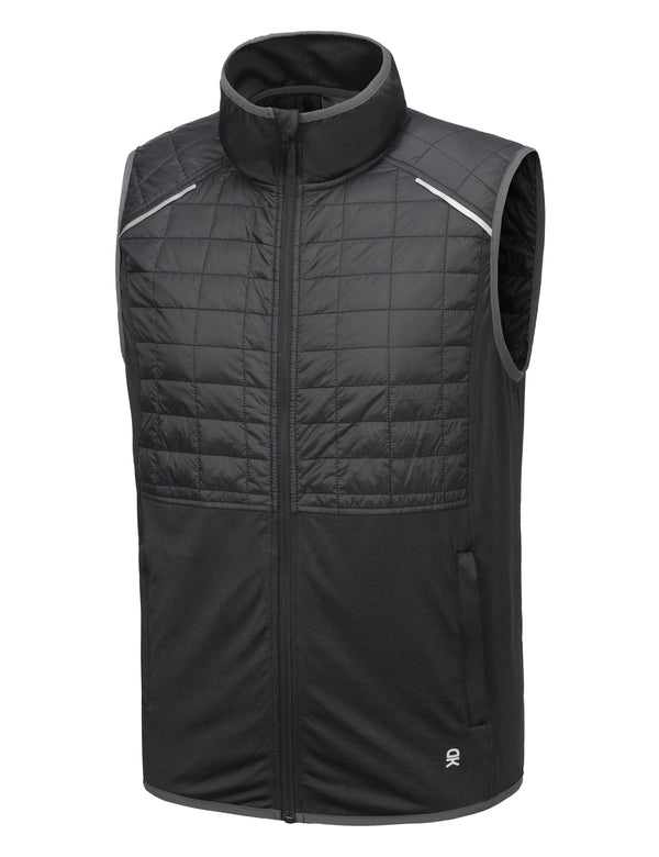 Men's Lightweight reflective stripes Warm Vest YZF US-DK